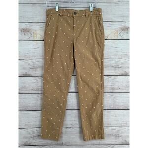 Current/Elliott Polka Dot Confidant Chino Pants Women's‎ Size 27 Beige/Tan